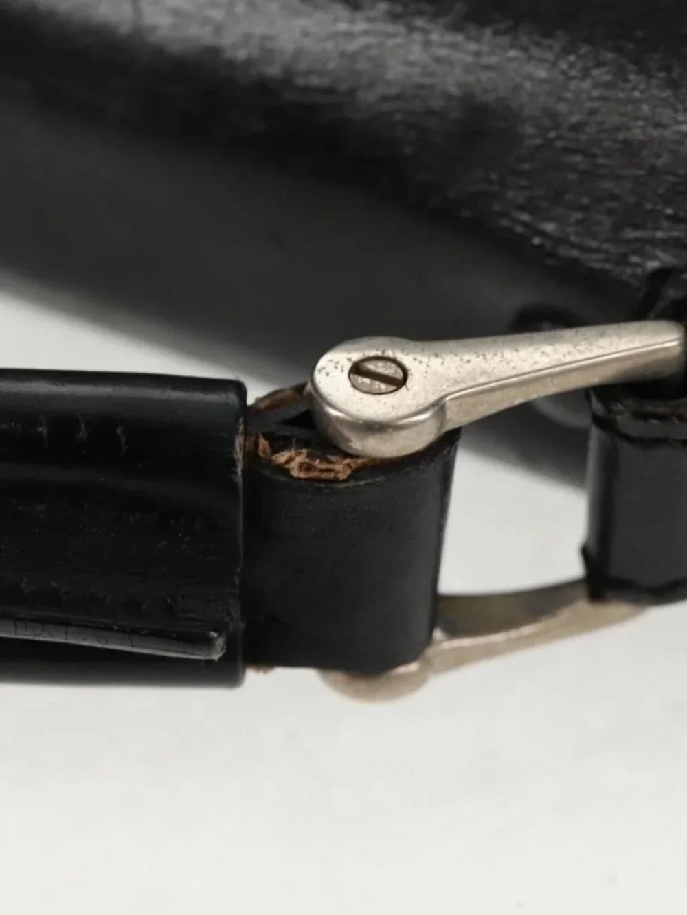 PRADA Hand Bag Nylon Leather Black Silver Auth bs32080 - Picture 15 of 16